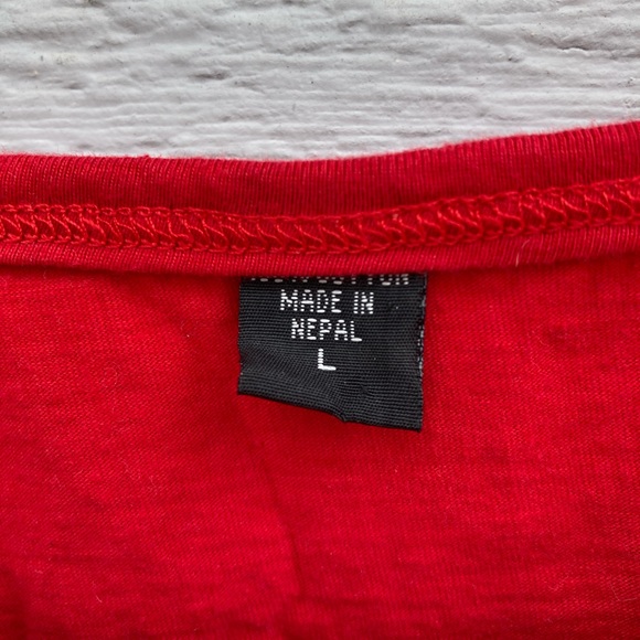 Hippie Kathmandu Patchwork Tank Boho M L Red Pink Blue - Picture 6 of 8